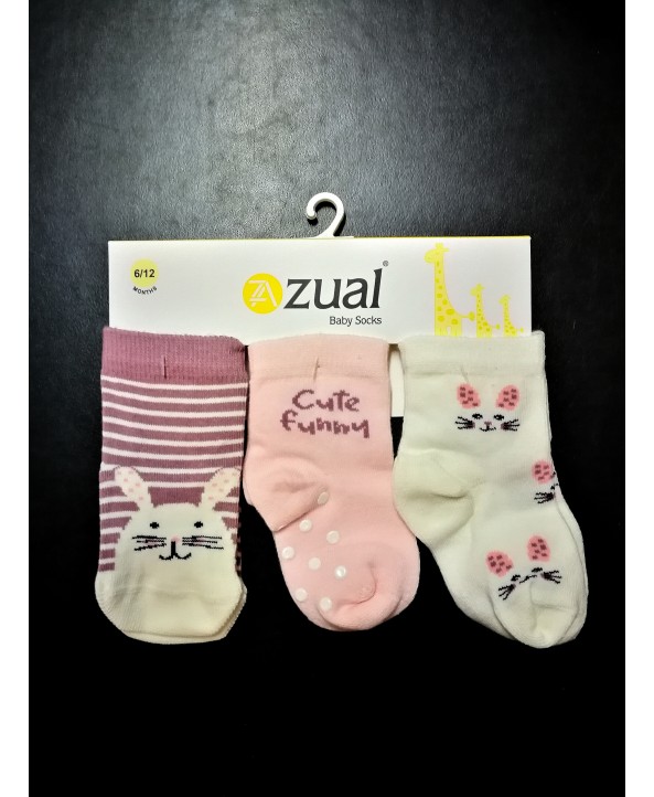 Zual бебешки чорапи 3 чифта 2107